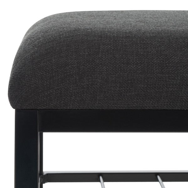 MILLIGAN OPEN SHELF BENCH W/ CUSHION