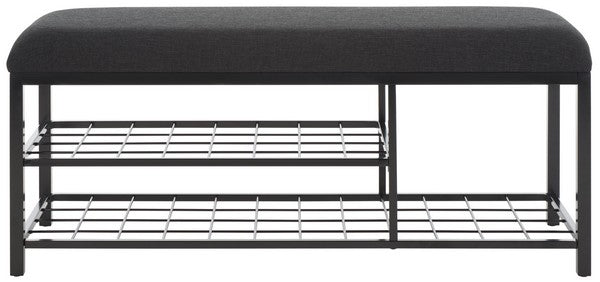 MILLIGAN OPEN SHELF BENCH W/ CUSHION