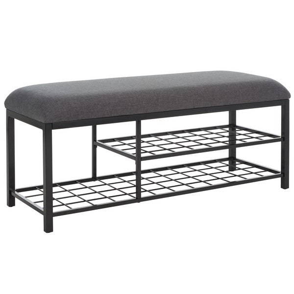 MILLIGAN OPEN SHELF BENCH W/ CUSHION