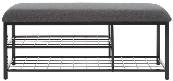 MILLIGAN OPEN SHELF BENCH W/ CUSHION