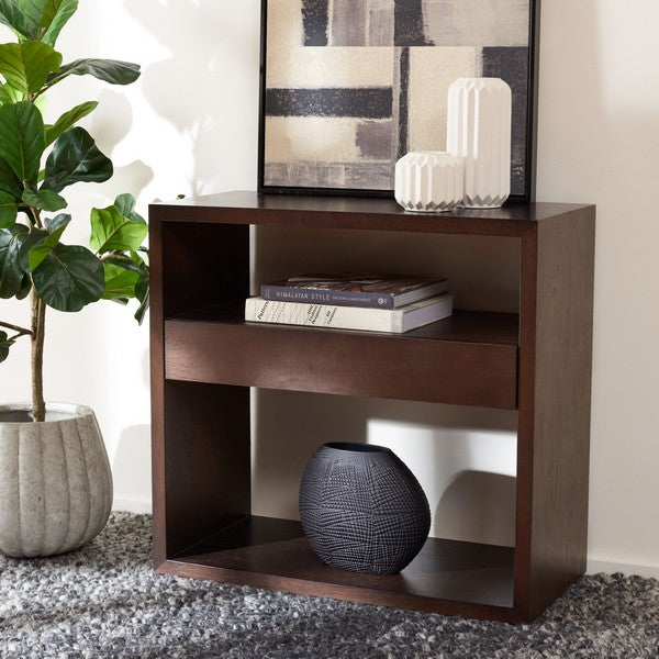 MUNSON 2 SHELF 1 DRAWER CONSOLE TABLE