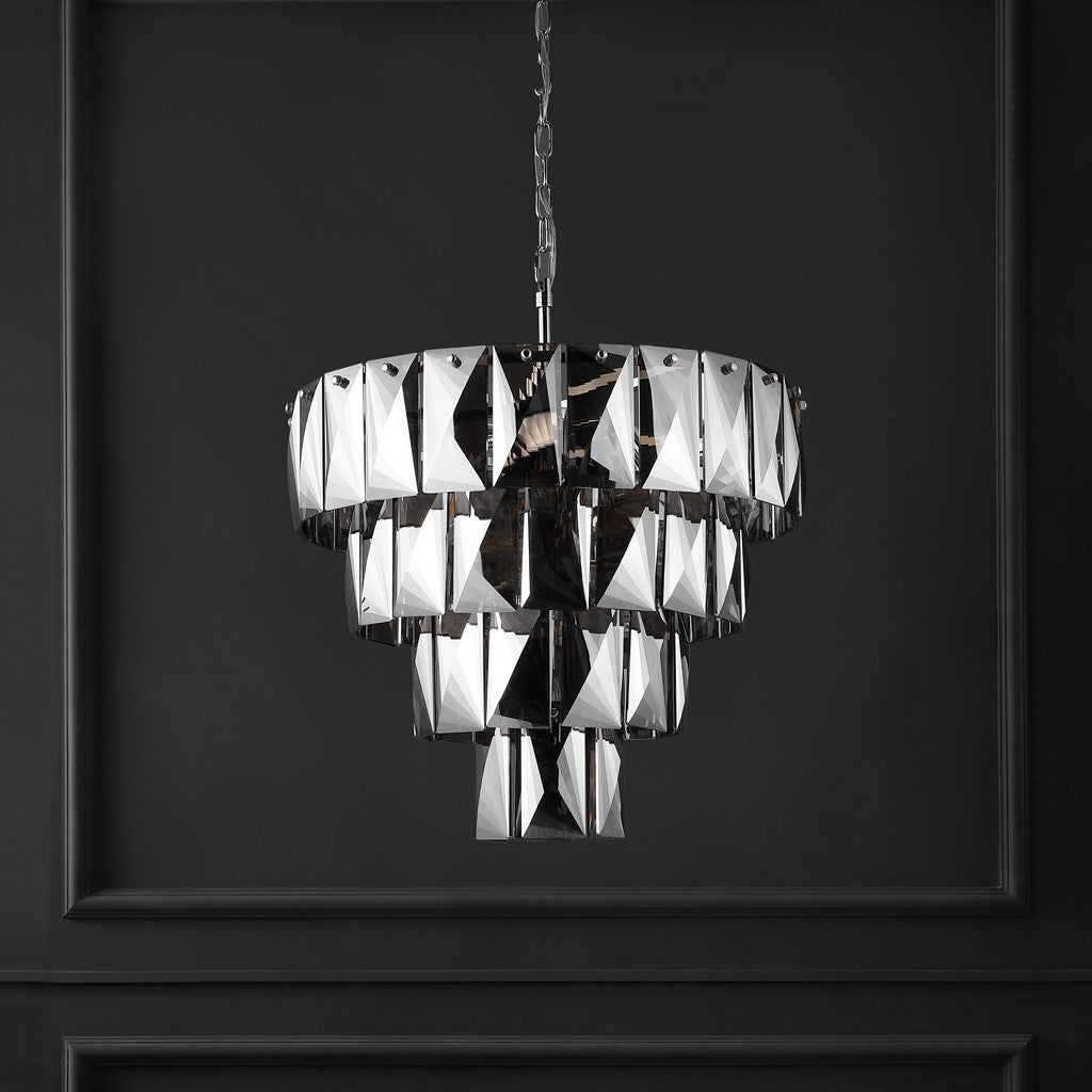 JAYLEE CRYSTAL 4 TIER CHANDELIER