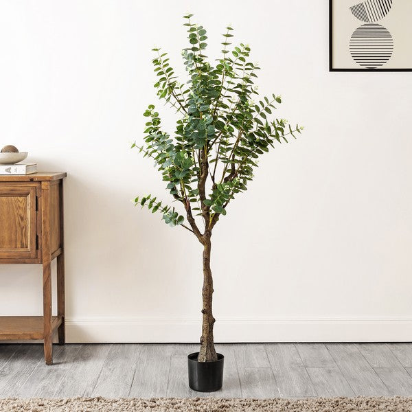 FAUX EUCALYPTUS 60" POTTED TREE