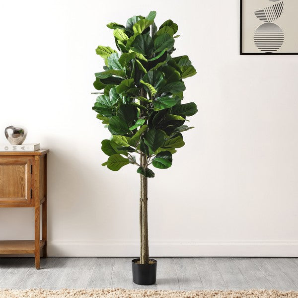 FAUX FIDDLE LEAF FIG 72" POTTED TREE