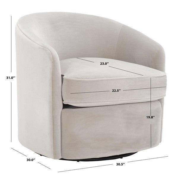 LESLEY SWIVEL BARREL CHAIR