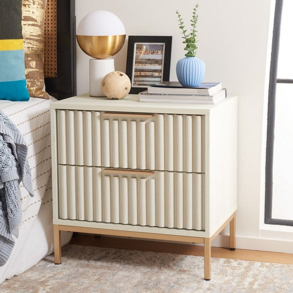 LYLIA 2 DRAWER NIGHTSTAND