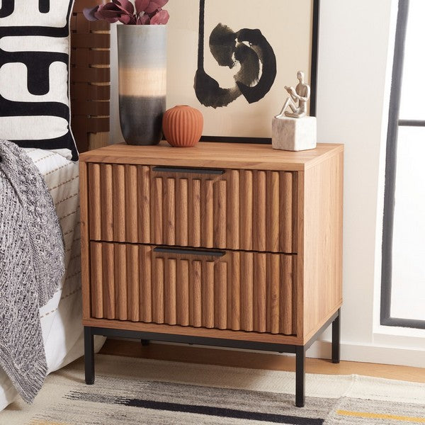 LYLIA 2 DRAWER NIGHTSTAND