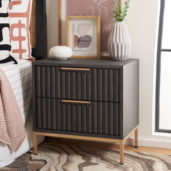 LYLIA 2 DRAWER NIGHTSTAND