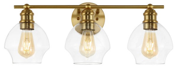 MYLSA, 3 LIGHT, 22.5 INCH, IRON/GLASS WALL SCONCE