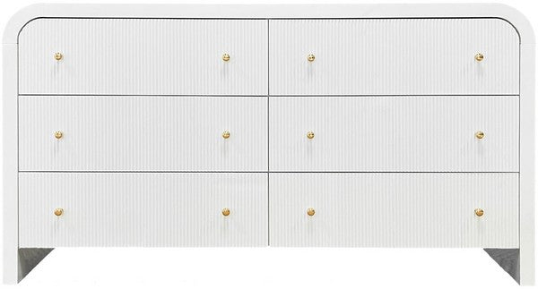 LIABELLA 6 DRAWER CURVED DRESSER