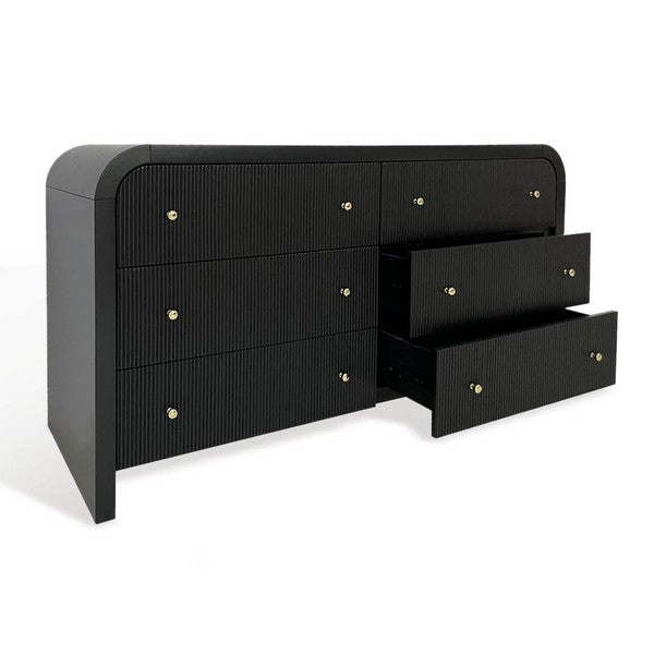 LIABELLA 6 DRAWER CURVED DRESSER