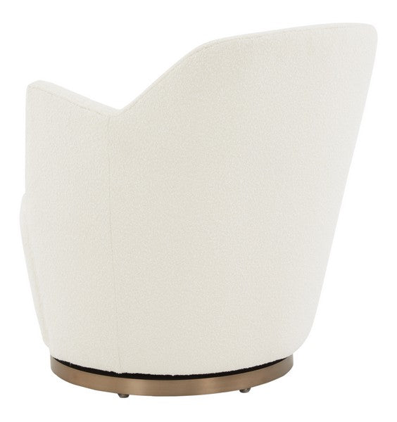 CHRISTIAN BOUCLE SWIVEL ACCENT CHAIR