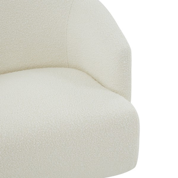 POLLYANNE BOUCLE SWIVEL ACCENT CHAIR