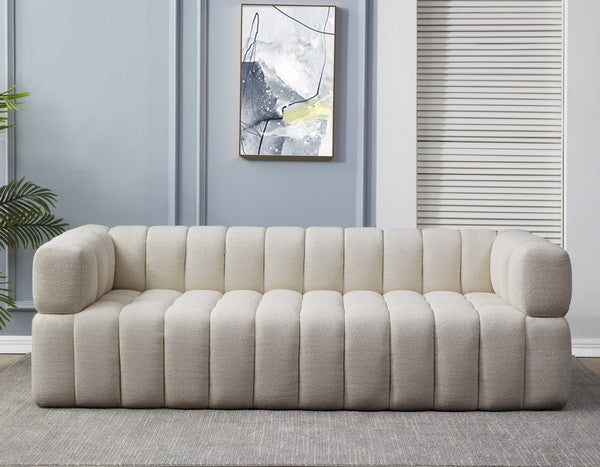 CALYNA CHANNEL TUFTED BOUCLE SOFA