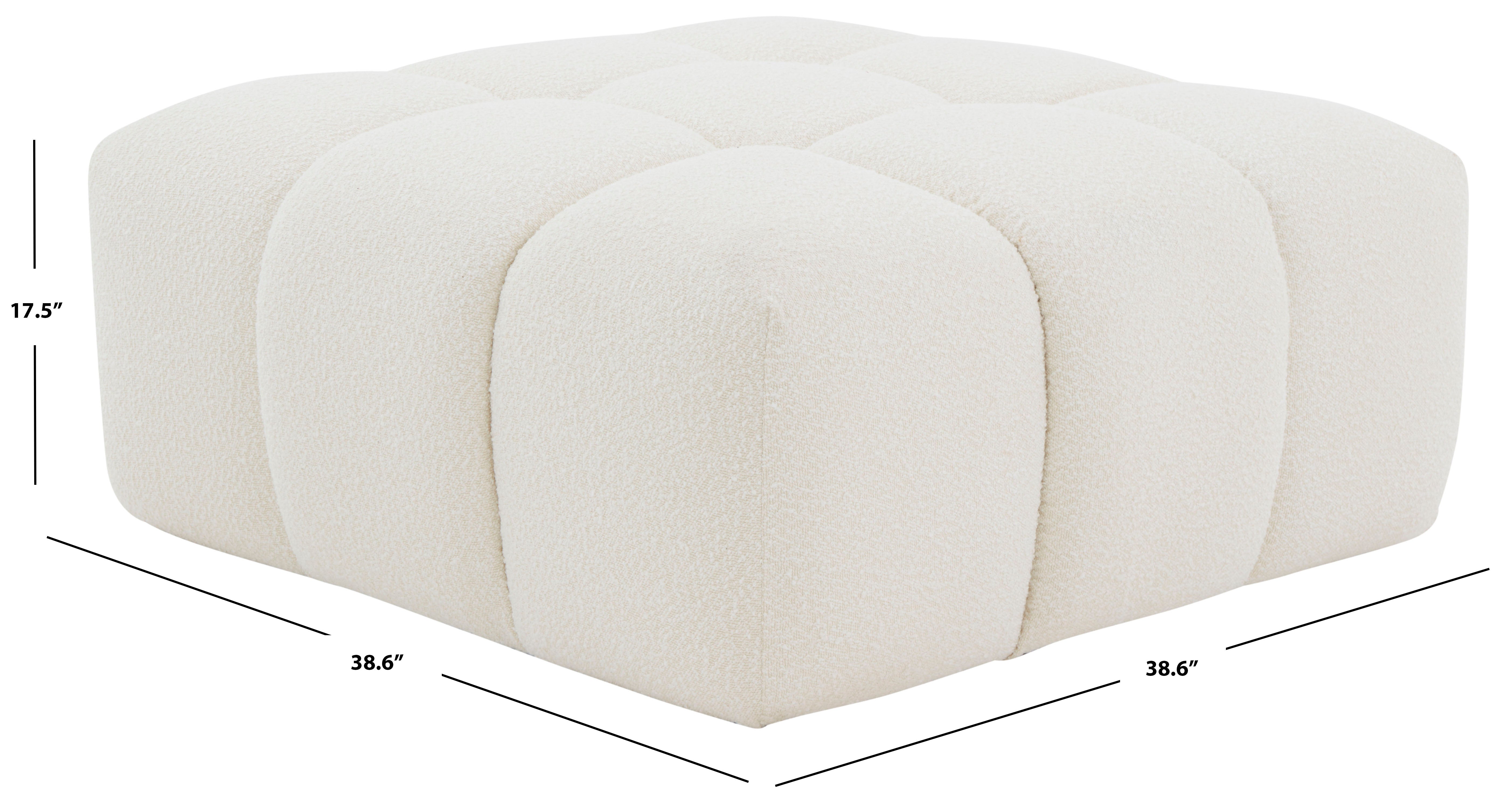 PETRYNA BOUCLE TUFTED OTTOMAN