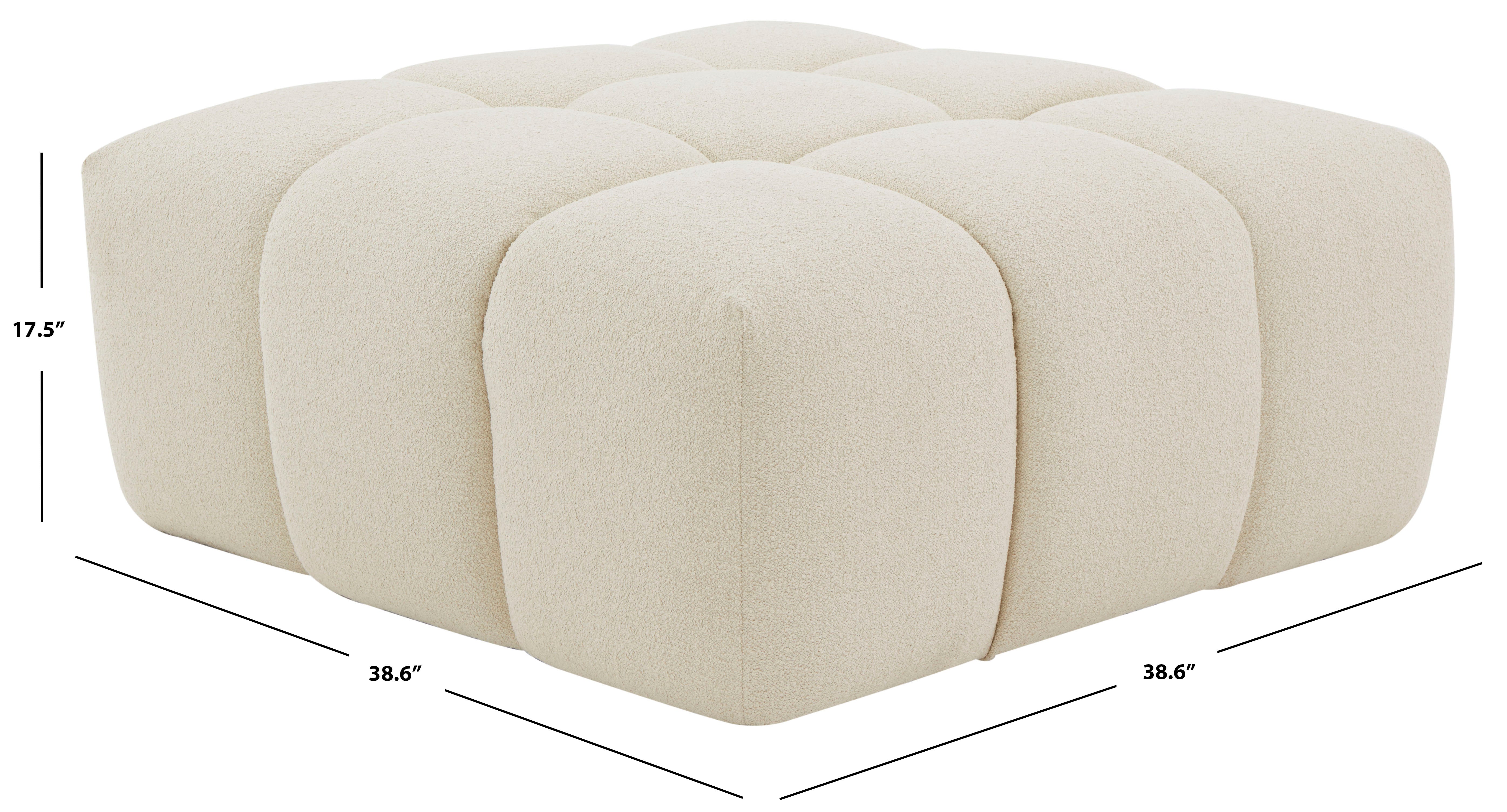 PETRYNA BOUCLE TUFTED OTTOMAN