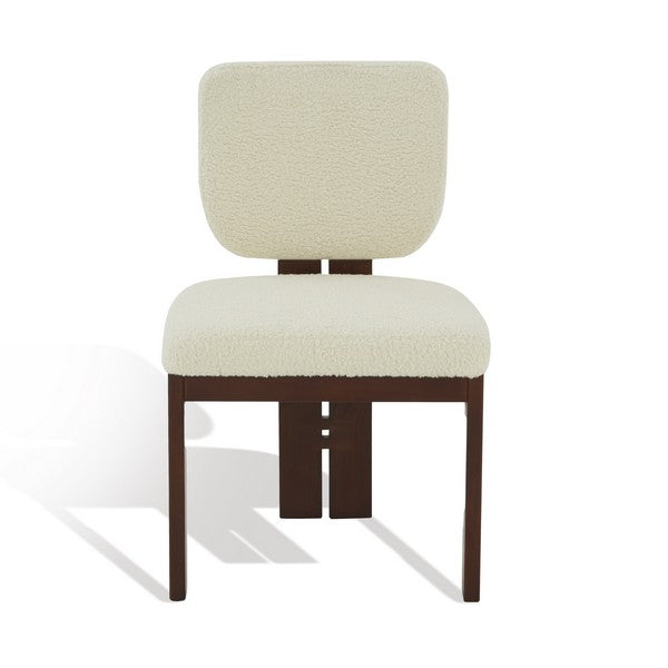 KAT FAUX SHEARLING DINING CHAIR