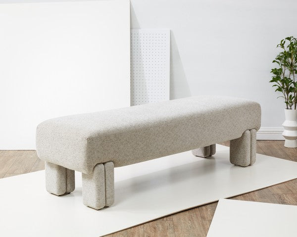 LESLEE UPHOLSTERED BENCH