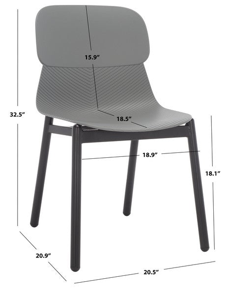 ABBIE MOLDED PLASTIC DINING CHAIR