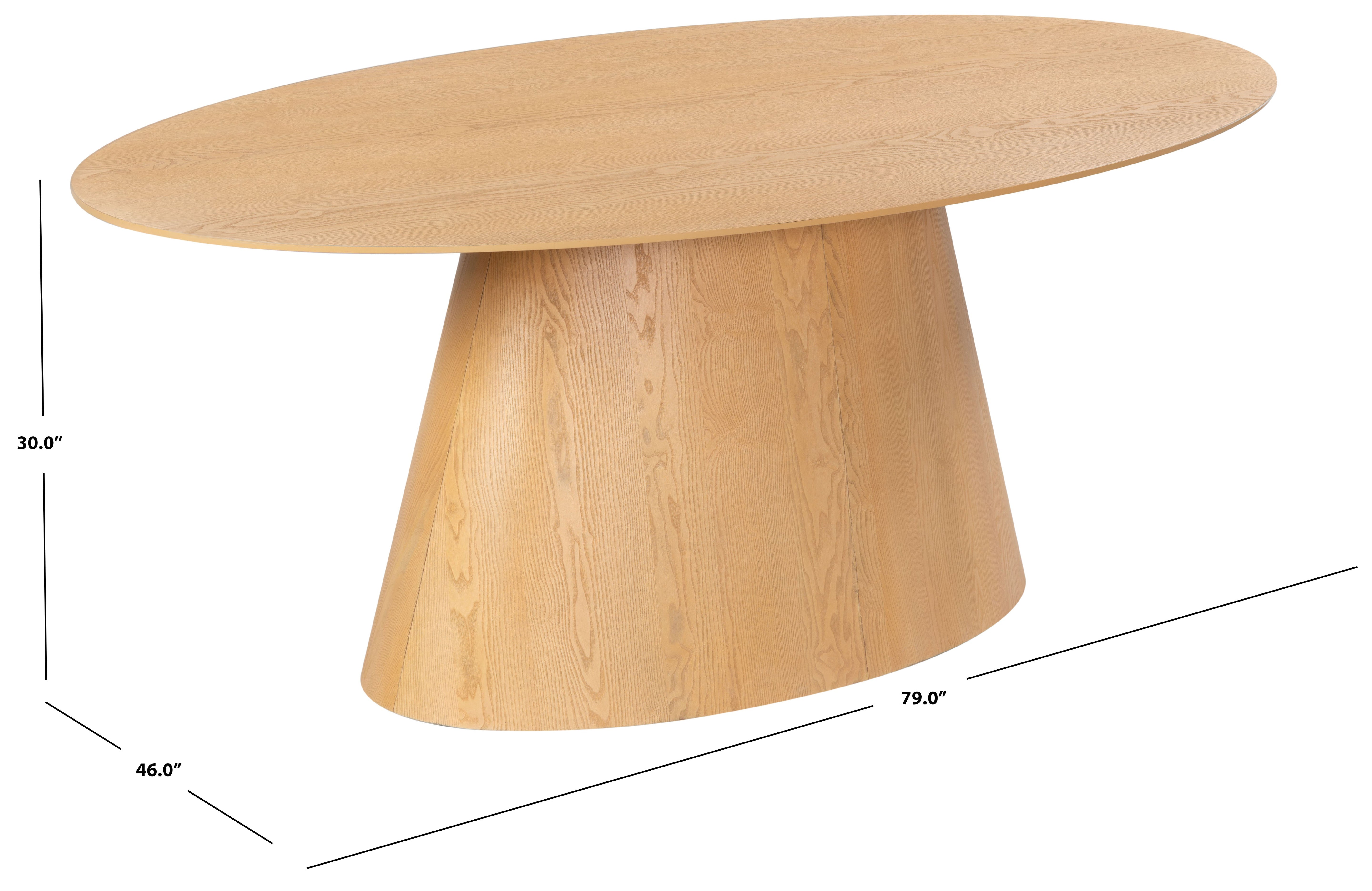 OWYN OVAL WOOD DINING TABLE