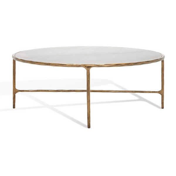 JESSA OVAL METAL COFFEE TABLE