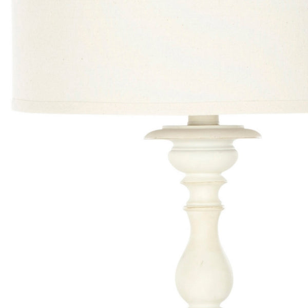 MAMIE 32.5 INCH H CREAM CANDLESTICK LAMP (SET OF 2)