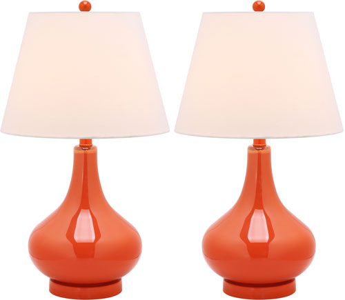 AMY 24 INCH H GOURD GLASS LAMP (SET OF 2)