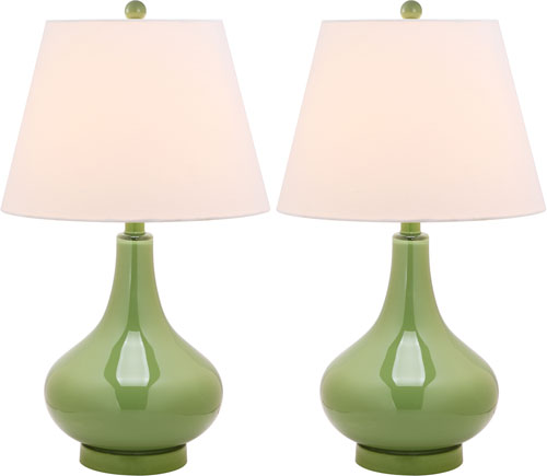 AMY 24 INCH H GOURD GLASS LAMP (SET OF 2)